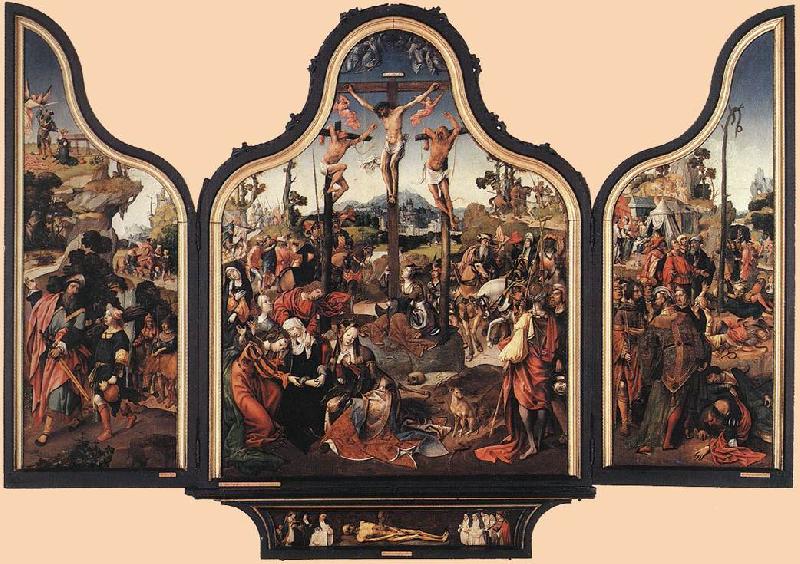 ENGELBRECHTSZ., Cornelis Crucifixion Altarpiece f Germany oil painting art